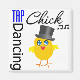 Tap Dancing Chick 3 Magnet