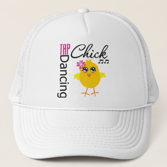 Tap Dancing Chick Trucker Hat (Front)