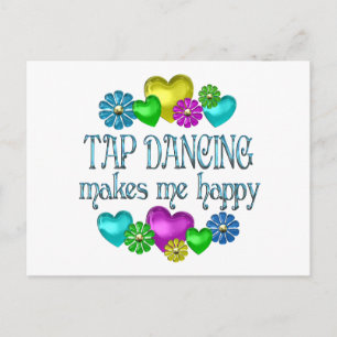 Tap Dancing Happiness Postcard