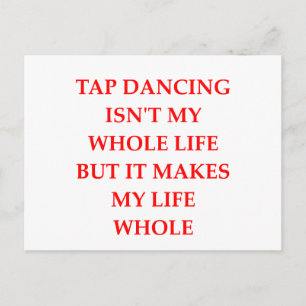 TAP DANCING POSTCARD