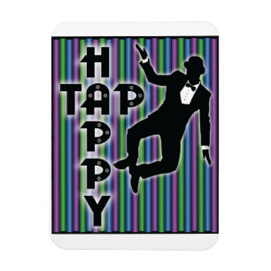 Tap Happy Magnet with Stripes