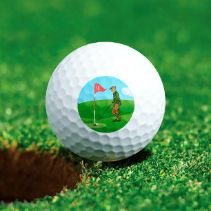 Tap in by Male Golfer on 18th Hole Golf Balls