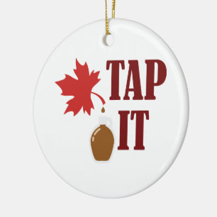 Tap It Maple Syrup Ceramic Tree Decoration
