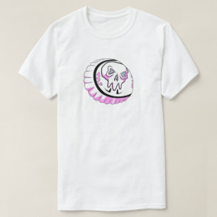 Tap Pink Skull Capss T-Shirt