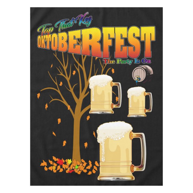 Tap That Keg II - Oktoberfest Tablecloth (Front)