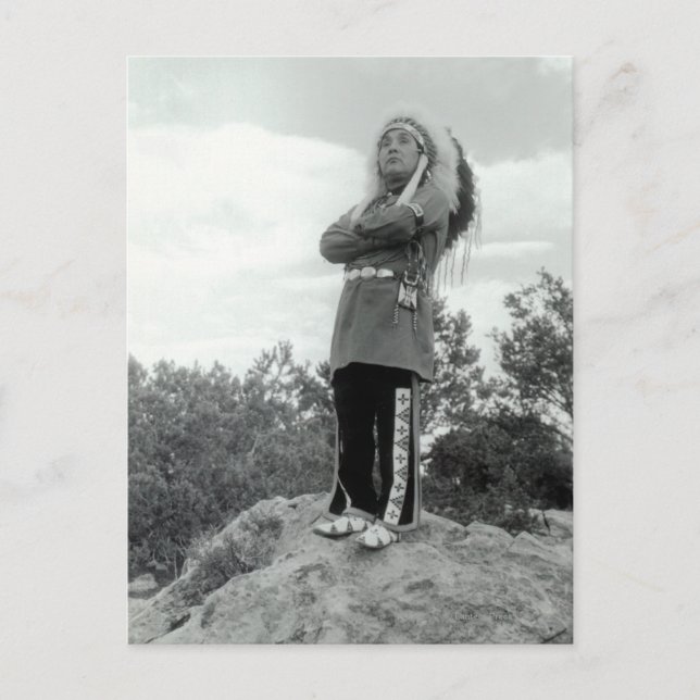 Tap-Tu-Ka Posing, Famous Indian Tenor Postcard (Front)