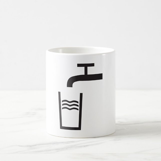 Tap Water Symbol Coffee Mug (Creator Uploaded)