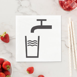 Tap Water Symbol Napkin