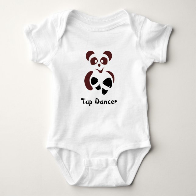 Tapanda© the lovely panda bear baby bodysuit (Front)