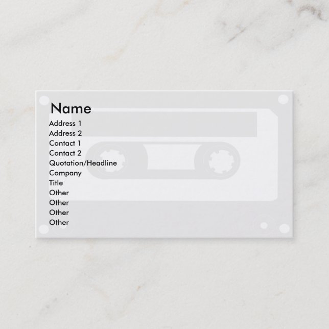 Tape - Business Card (Front)