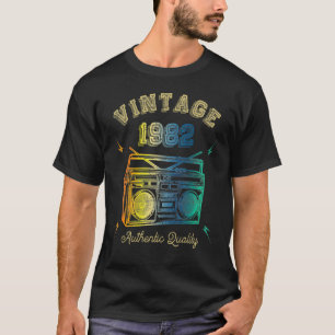 Tape Casette Recorder Authentic Quality 40th 40 Bi T-Shirt