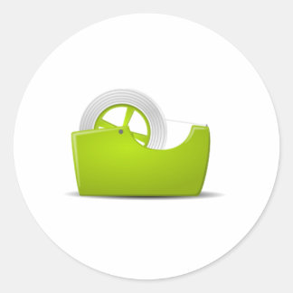 Tape Dispenser Classic Round Sticker