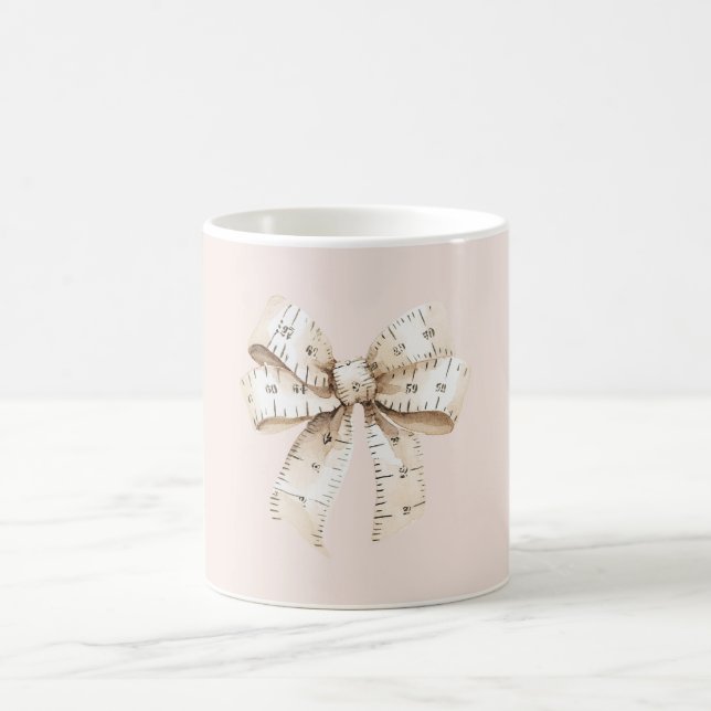 Tape Measure Bow Coffee Mug (Center)