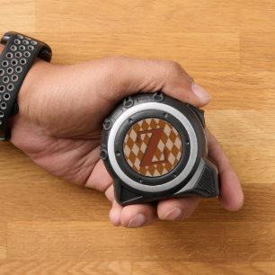 Tape Measure - Monogram on Diamond Shapes 1