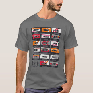Tape Mixtape Retro Cassette 1980 Music Never Forge T-Shirt