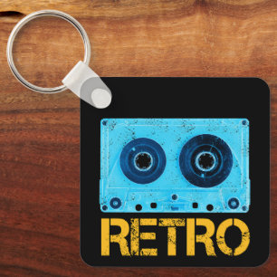 Tape Retro Look For Vintage Cassette 80s Party Key Ring