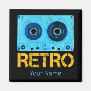 Tape Retro Look For Vintage Cassette 80s Party Magnet
