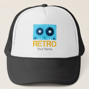Tape Retro Look For Vintage Cassette 80s Party Trucker Hat