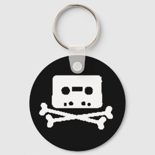 tape skull key ring
