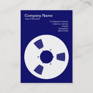 Tape Spool - Deep Navy Business Card