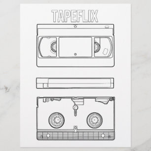 Tapeflix - Coloring page.