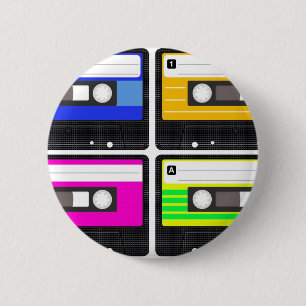 Tapes 6 Cm Round Badge