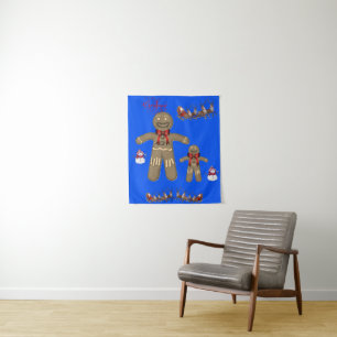 Tapestries Christmas Gingerbread Man