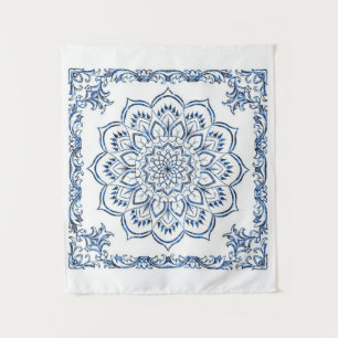 Tapestry   Blue Mandela   Home Decorations