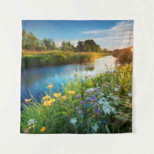 Tapestry Creek Wildflowers Waterscape Nature Photo