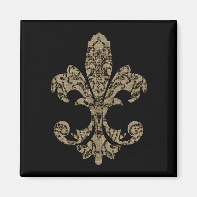 Tapestry Fleur de lis 4 Magnet (Front)