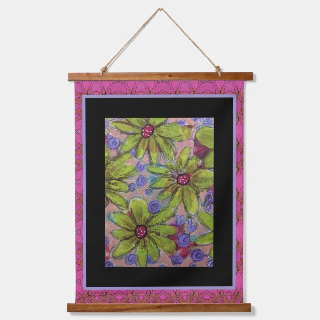 Tapestry - Floral Green Petals (Front)