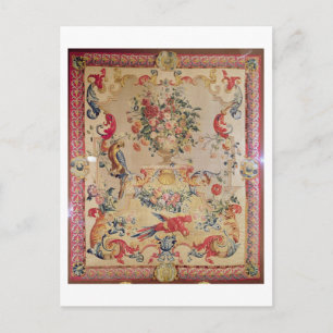 Tapestry in early Rococo style with strapwork and Postcard