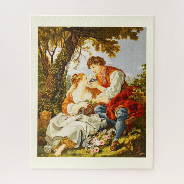 Tapestry of a vintage scene jigsaw puzzle (Vertical)