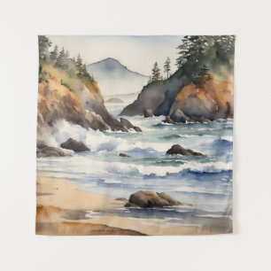 Tapestry Oregon Coast Beach Waterscape Nature Art
