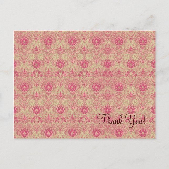 Tapestry Pink ~ Postcard (Front)