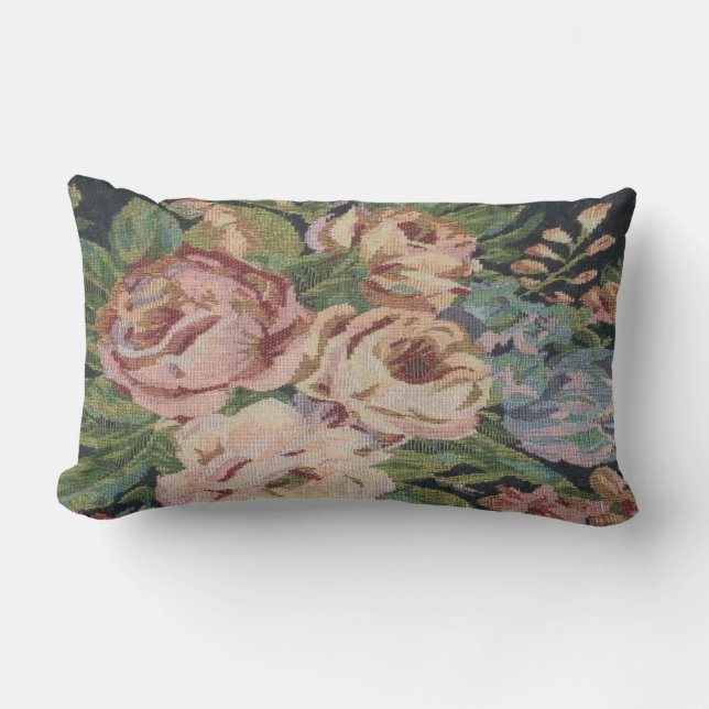 Tapestry Print Throw Pillow (Front)
