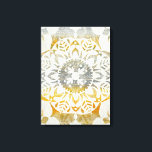 Tapestry Rosette II Canvas Print<br><div class="desc">Tapestry Rosette II by Chariklia Zarris</div>