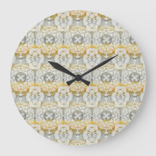 Tapestry Rosette II Large Clock