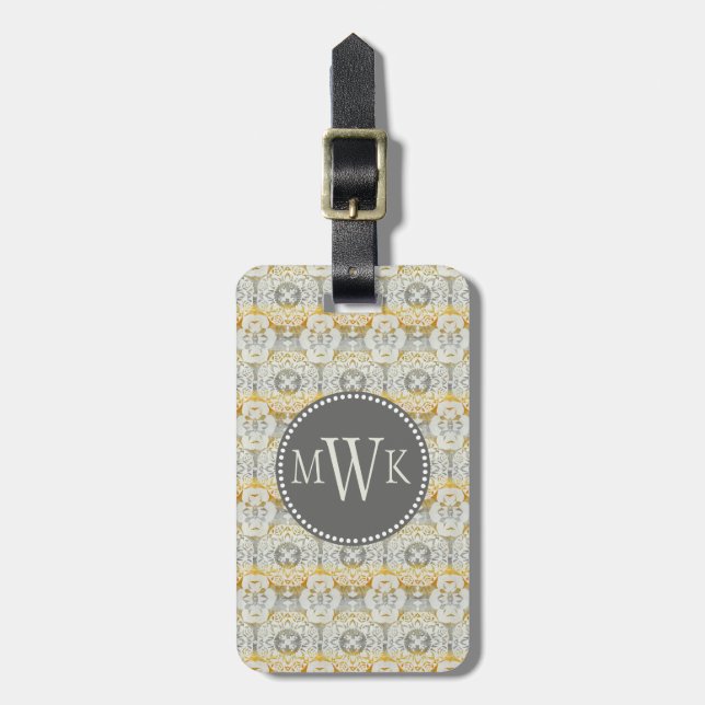 Tapestry Rosette II Luggage Tag (Front Vertical)