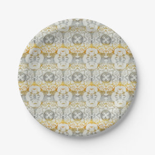 Tapestry Rosette II Paper Plate