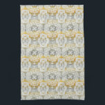 Tapestry Rosette II Tea Towel<br><div class="desc">Tapestry Rosette II by Chariklia Zarris</div>