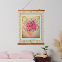Tapestry - Vase of Mixed-Media Flowers