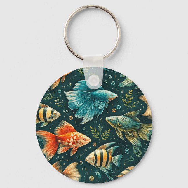 Tapestry Wall Hanging - Inspired Home Decor Key Ring (Front)