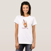 Tapiocat Tea Pun Illustration T-Shirt (Front Full)