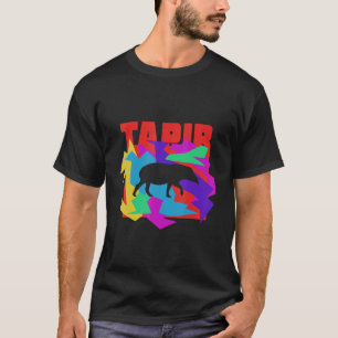 Tapir Animal Mosaik Puzzle T-Shirt
