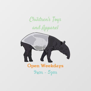Tapir cartoon illustration