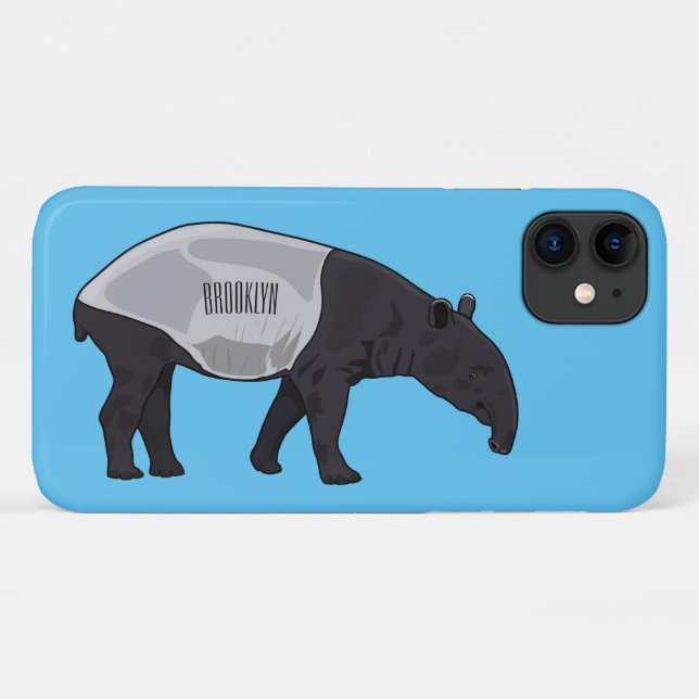 Tapir cartoon illustration Case-Mate iPhone case (Back (Horizontal))