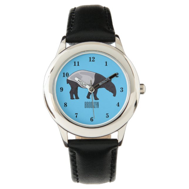 Tapir cartoon illustration watch (Front)