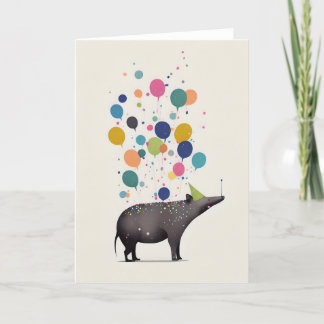 Tapir Celebration Greeting Card
