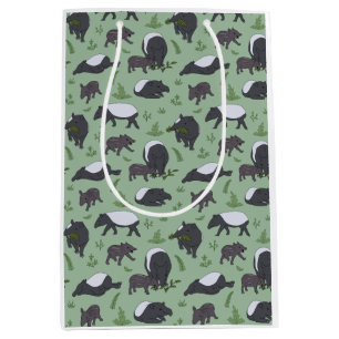 Tapir Family Dinner in Green Medium Gift Bag